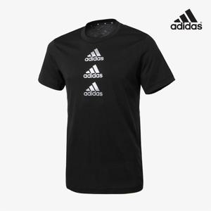 아디다스 D2M 로고 라운드넥 여름 반팔티셔츠 HM4797