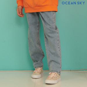 [오션스카이] 여아 반밴딩 배기 데님 팬츠-AEJG2351B0D