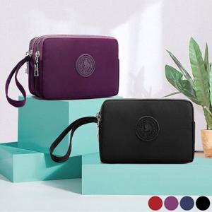 나일론 스퀘어 클러치백 손가방 파우치 소품 수납