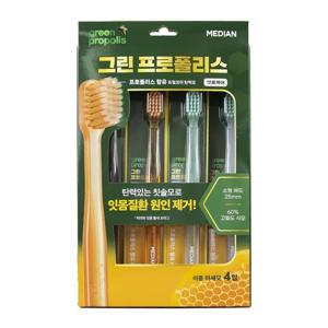 메디안 그린 프로폴리스 잇몸케어 칫솔 4개입