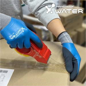 핸드맥스 엑스워터  라텍스 코팅장갑 방수장갑 작업용 물류 택배 미끄럼방지