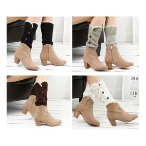 포버튼 레그워머-약24cm 겨울 방한용 패션