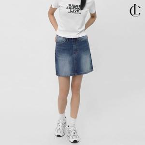 엘케이트 여자 청치마 H라인 데님 미니 스커트 LPP034
