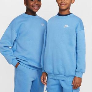 나이키키즈긴팔티 SQJ FD2923-489 나이키 스포츠웨어 클럽 플리스 오버사이즈 스웨트셔츠