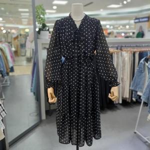 아날도바시니 DP01 도트 타이넥 홀 원피스 AY04OP33S