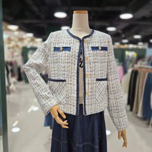 [멜로디가든]청트리밍 트위드자켓 (M25S2J116 아이보리)_CA