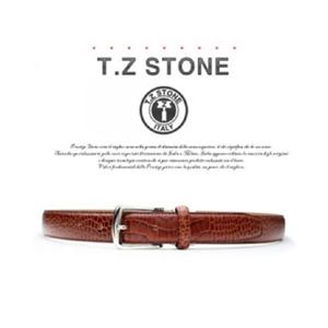 티지스톤 TZ1D101LB 클래식 악어패턴 연브라운벨트