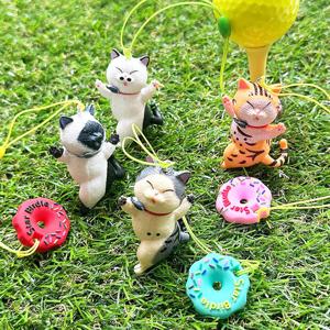 [턴트]빅토리고양이 도넛링 골프티걸이 골프티꽂이