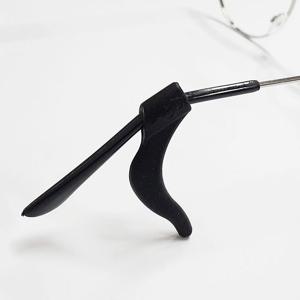 실리콘 안경 다리 걸이 대형 블랙
