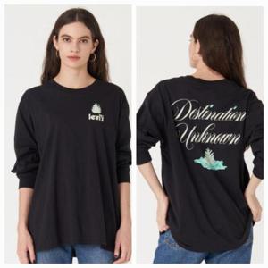 리바이스 여성 롱 슬리브 긴팔 티셔츠 A0462-0012