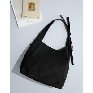 [질스튜어트 핸드백] 블랙 나일론 리본 포인트 빅 숄더백 JABA5E200BK