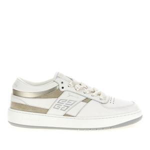 지방시 스웨이드 디테일 레이스 업 가죽 스니커즈 BE004CE2BX 1