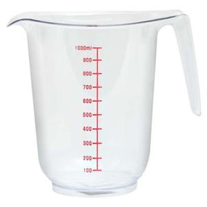 투명 계량컵 1000ml 2P 눈금 플라스틱 쌀 개량컵