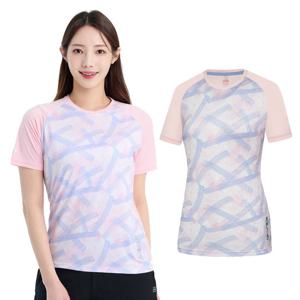 콜핑 여성 아이스본 캐주얼 등산 반팔 라운드 티셔츠 KSC488TT6W