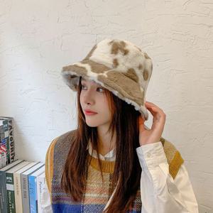 카우퍼벙거지 페도라 데일리 패턴 페이크퍼 힙 유니크