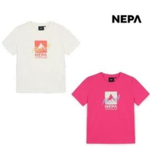 [네파] 여성 기능성 등산 로고 그래픽 반팔 티셔츠 7K45374