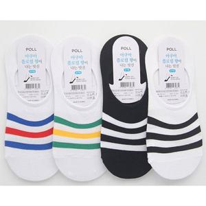 남자 페이크삭스 아쿠아 향기 덧신(삼선) 1켤레