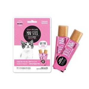 캣퓨어 미니스틱 닭가슴살 씨푸드 7g x 8ea 고양이 캣 냥이 사료 캔 영양 고급 간식 스낵