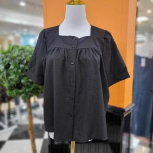 파파야 DP01 스퀘에넥 블라우스 PNPRBL015B