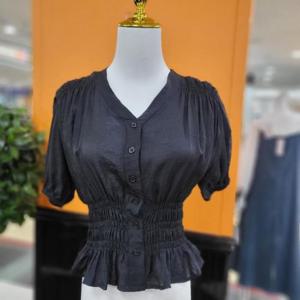 파파야 DP01 핀턱밴딩 블라우스 PNPRBL010B