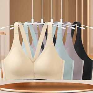 앞후크 노와이어브라 심리스 볼륨 브라렛 라텍스패드