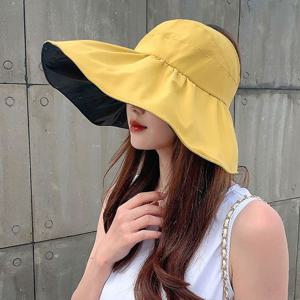 돌돌이 암막 플로피햇 옐로우/여름모자 여성썬캡 햇빛