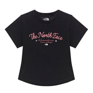 [노스페이스 화이트라벨]여성 레터링 반팔 라운드티 NT7UR33L_BLK