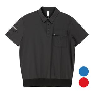 클라우스 남성 스퀘어 포켓 타공 메쉬 카라 골프 반팔티셔츠 FH25SM504 IS