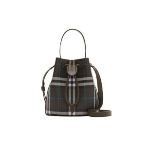 버버리 미니 체크 버킷백 스너그 8108303
