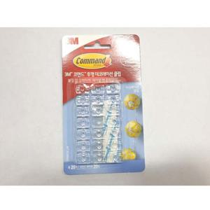3M 코맨드 투명데코레이션클립17026 미니후크 소품