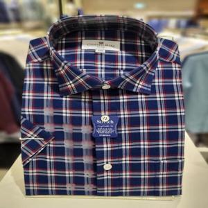 [카운테스마라] 일반핏 밑단일자 시어서커 반팔남방셔츠 CDCY2C6403N0