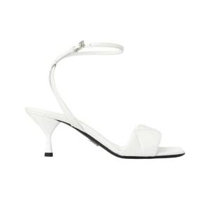 프라다 로고 퀄팅 샌들 화이트 1X825M-038-F0009