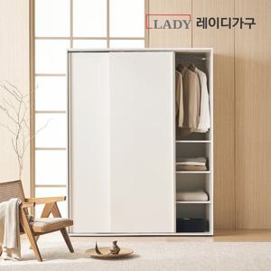 레이디가구 프리핏 키큰 슬라이딩 옷장 수납형 A (1단+수납) 160