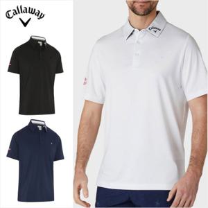 캘러웨이 골프웨어 남성 반팔 티셔츠 / 3 CHEV 오딧세이 폴로 기능성 셔츠 CGKSE062 002 100