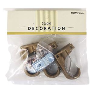 엔틱 커튼브라켓 25mm 3P 커텐소품 커텐 브라켓