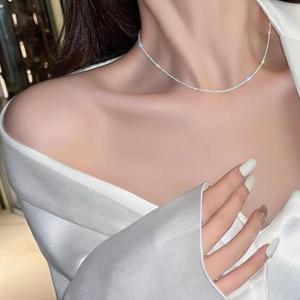 스파클링 목걸이 화이트 포인트 여성 선물