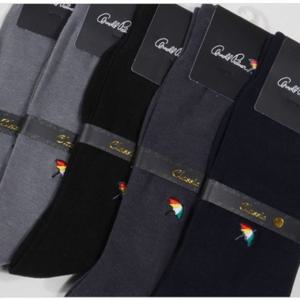 남자 무지스타일 정장양말 아놀드파머 장목양말 5족