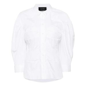 25 FW Simone Rocha 코르셋 심 셔츠 53001025WHITE TP432165385