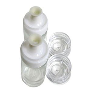 시노 글라스 오일병 2세트(소)화이트 소스용기 드레싱