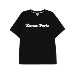 25 FW 겐조 X 베르디 플로킹 로고 티셔츠 FF55TS4994SG TP434240806