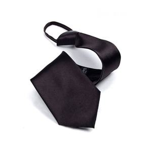검정색 무지 자동 넥타이_GA8001