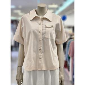 SOUP 여성 버튼 포인트  카라넥  셔츠 블라우스 OB5SSQ3