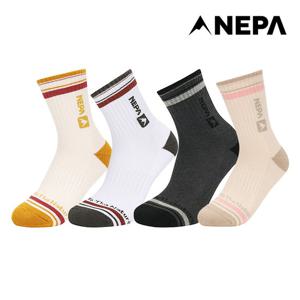 네파 공용 네이처 스트라이프 중목 양말 7LC8309