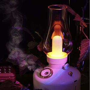 불멍램프 Coms 빈티지 LED 호롱불 가습기 280ml 캠핑용 불멍