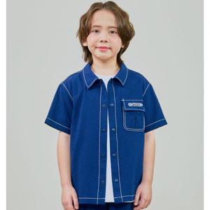 시어서커 반팔 셔츠 OD252ISH18