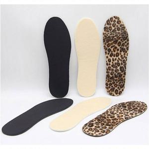 여성 인조 밍크 원단 기본 깔창 호피 검정 아이보리