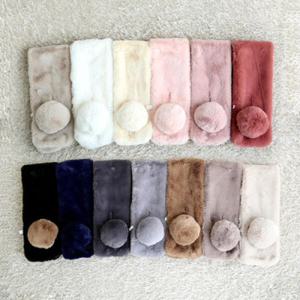 아트박스/더로라 퍼 목도리 - 인조 퍼 방울 S6326