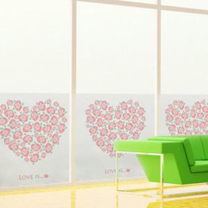 아트박스/꾸밈 im269_m-무점착유리시트_러브이즈패