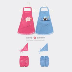 아트박스/애니나라 울리 브라우니 아동용 앞치마세트
