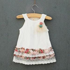 아트박스/엠케이 코사지 레이스 4단 원피스(12-36개월) 202616